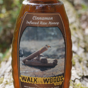1lb Cinnamon Infused Raw Honey