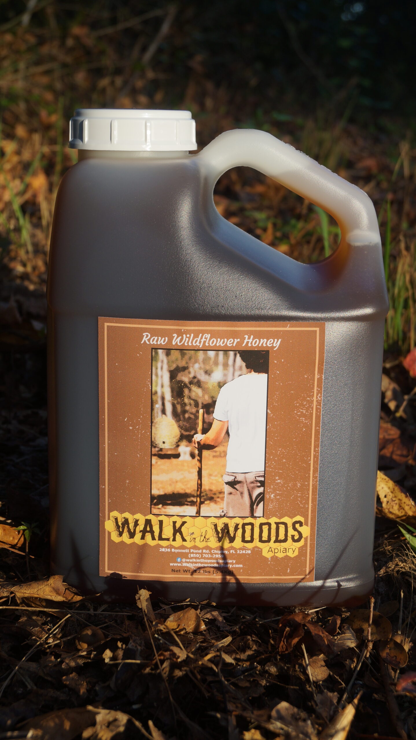 1 Gallon (12 pounds) Raw Wildflower Honey