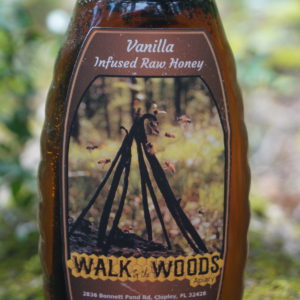 1lb Vanilla Infused Raw Wildflower Honey