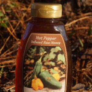 1lb Hot Pepper Infused Raw Honey