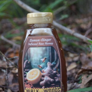 1lb Lemon-Ginger Infused Raw Honey